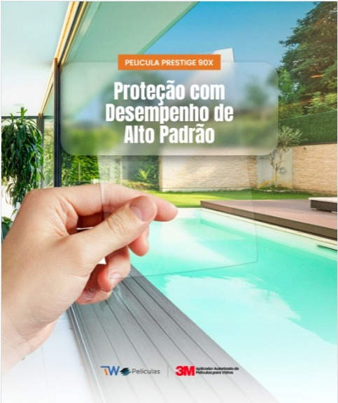 Película 3M Prestige 90 em ambiente residencial
